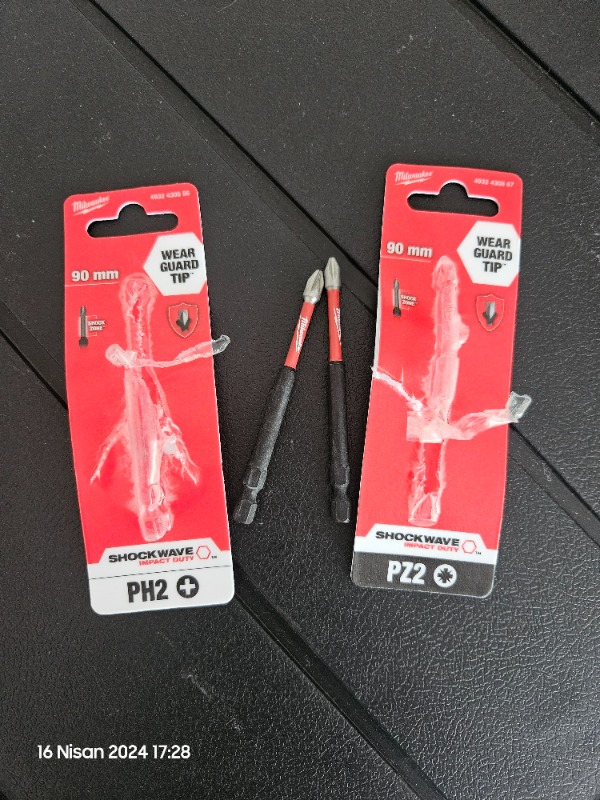 Milwaukee Bits Uç Pz2 90 mm. 1'li Paket Shockwave