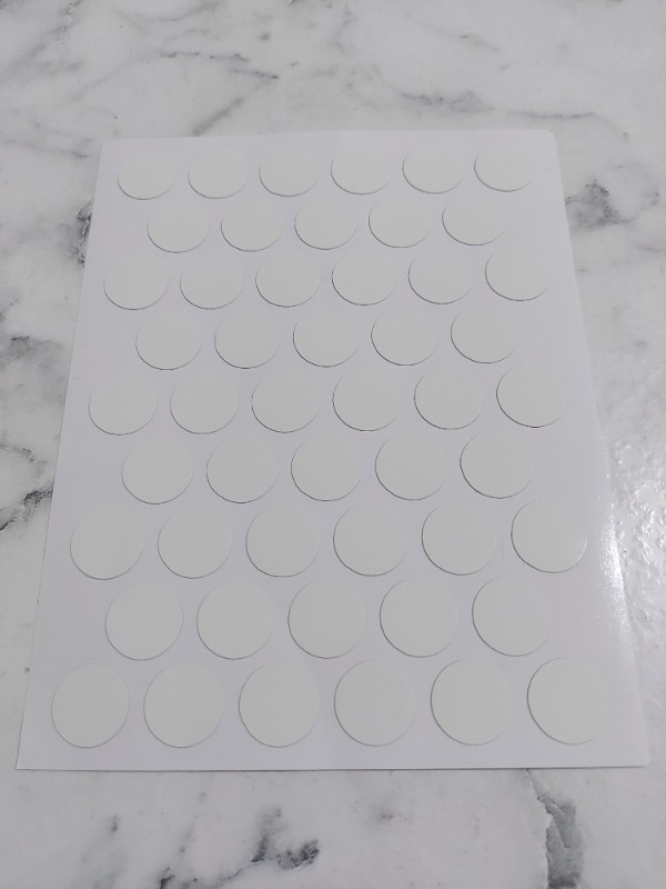 Yapışkanlı Vida Tapası (Beyaz) 10 mm