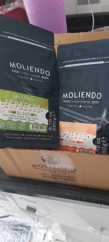 Moliendo Amalfi Espresso Blend Kahve (Çekirdek Kahve) 250 g