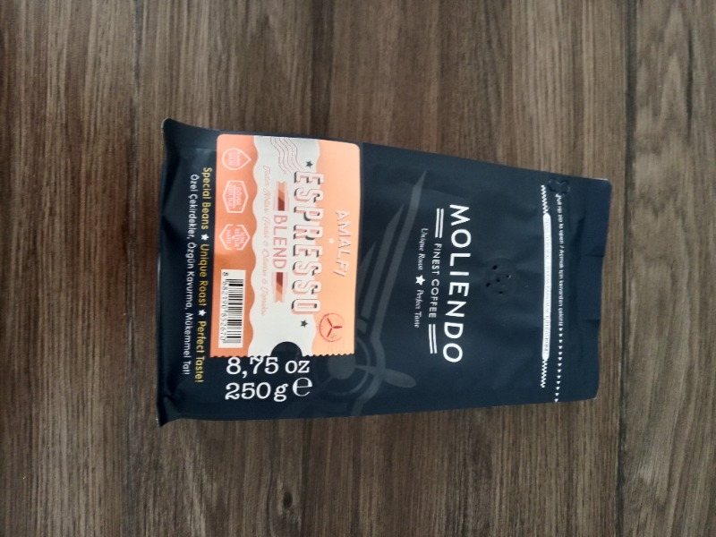 Moliendo Amalfi Espresso Blend Kahve (Çekirdek Kahve) 250 g