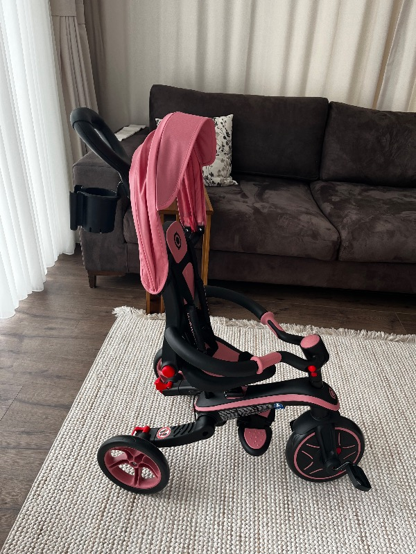 Globber Explorer 4in1 Katlanabilir Bisiklet - Koyu Pastel Pembe