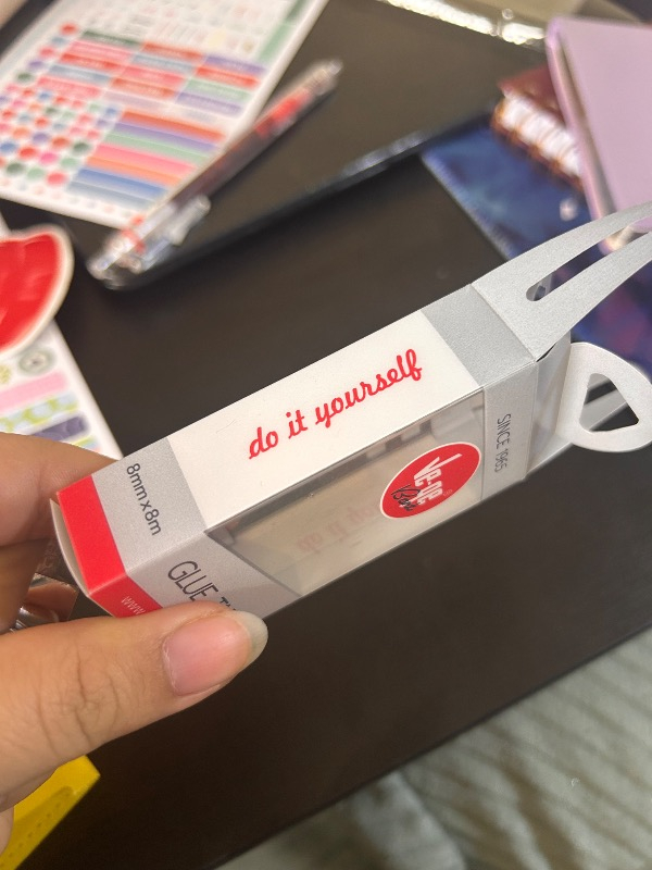 Ve-Ge Glue Tape Kırmızı 8mm x 8m