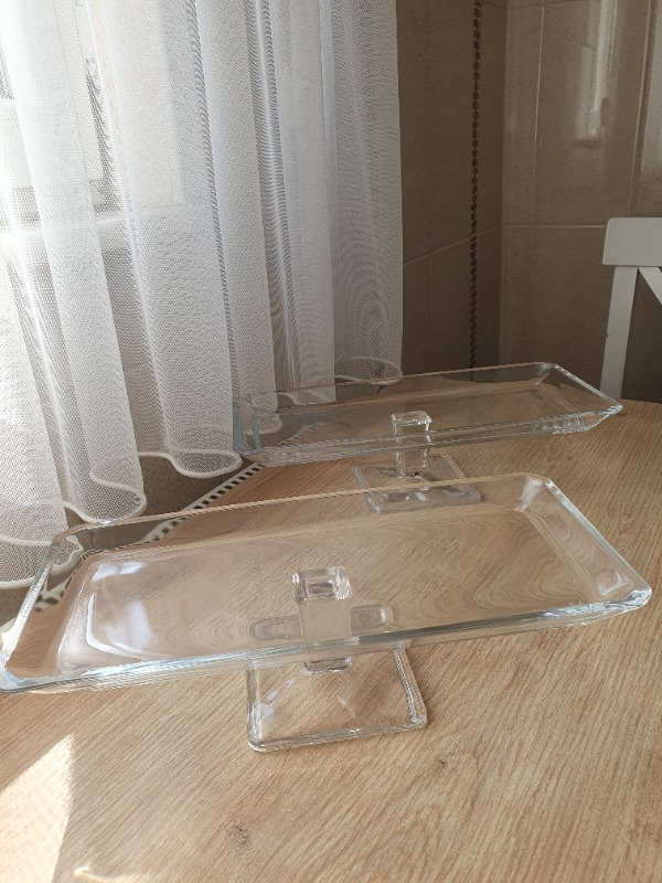 Paşabahçe 2'li Nude Ayaklı Baton Servis Tabağı/sunum Tabağı