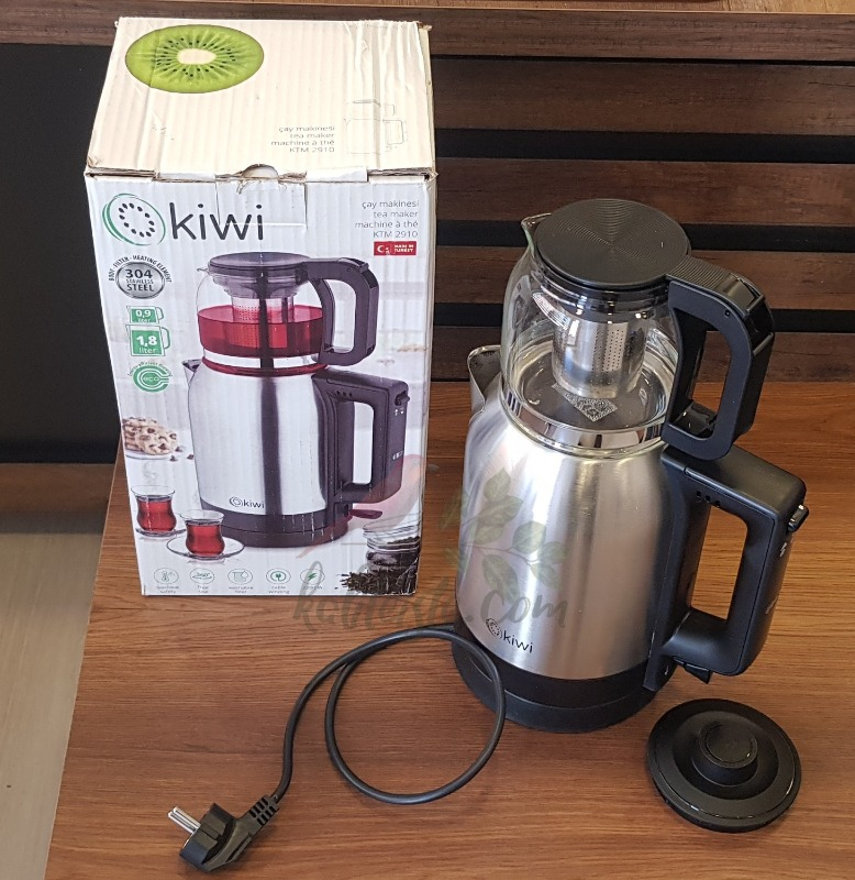 Kiwi KTM-2907 2200 W Cam Demlikli Çay Makinesi
