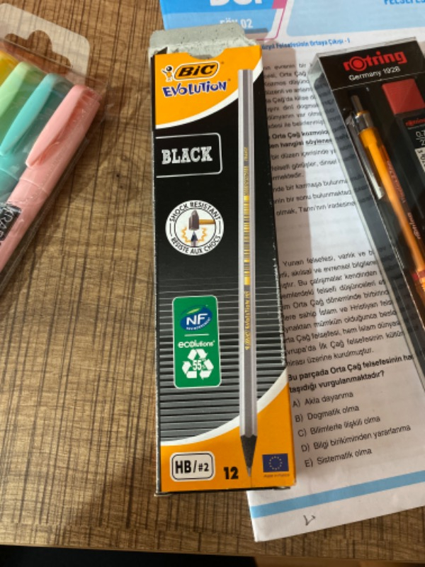 Bic Evolution Black HB Kurşun Kalem 12'li Kutu