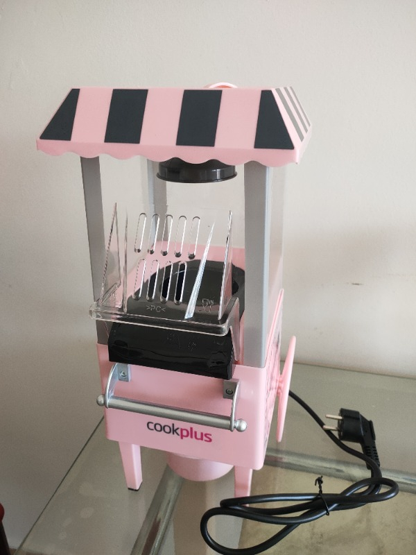 Cookplus Mutfaksever Pembe Mısır Patlatma Popcorn Makinesi