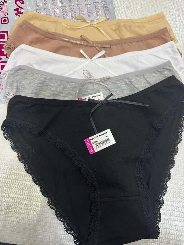 New Lilla 1101 Bikini Kadın T. Dantelli Külot Paketi
