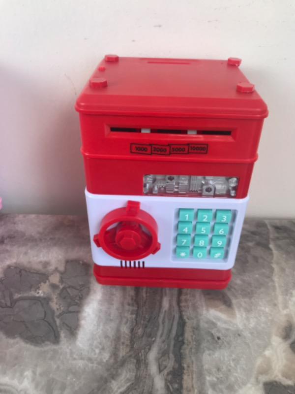 Herkesetoptantic Atm Şifreli Kasa Kumbara (Kırmızı)