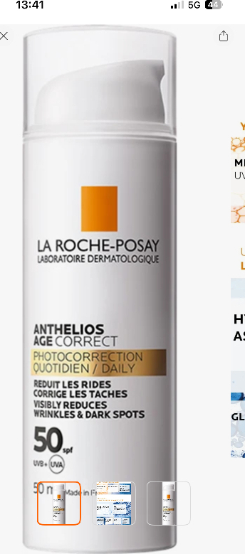 La Roche-Posay Anthelios Age Correct Spf 50 Güneş Kremi 50 ml