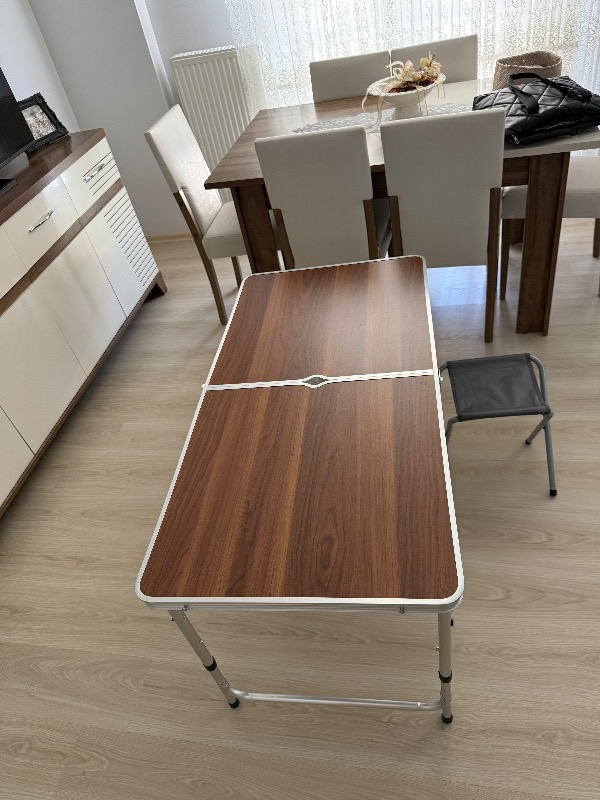 Uniqamp ® Quatro™ Çanta Tipi 4 Tabureli Katlanır Kamp Masa Seti
