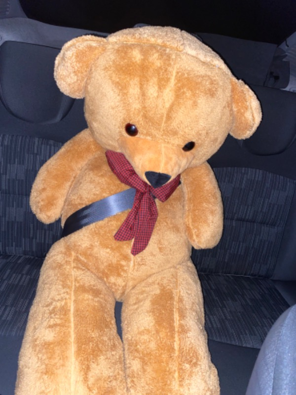 Ritoys 130 cm Papyonlu Dev Boy Peluş Ayı lik Kahverengi Ayıcık