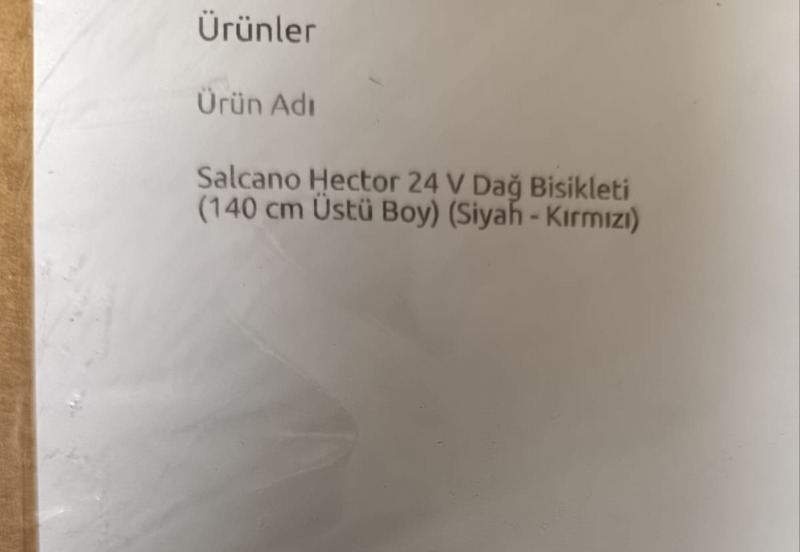 Salcano Hector 24 V Dağ Bisikleti (140 cm Üstü Boy)