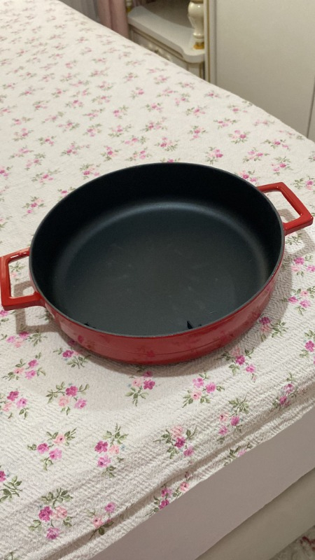 Lava Döküm Çok Amaçlı Yayvan Tencere. Trendy Serisi Çap(Ø)28cm.