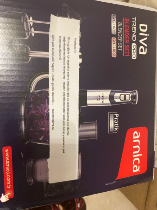Arnica Diva Trend Pro Rose 1200 W Blender Seti