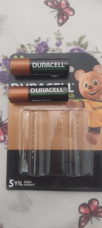 Duracell Şarj Edilebilir AA Kalem Pil 2500 mAh 2'li Paket