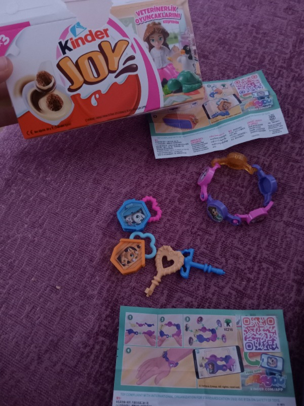 Kinder Joy Yumurta Çikolata Kızlar 3’lü