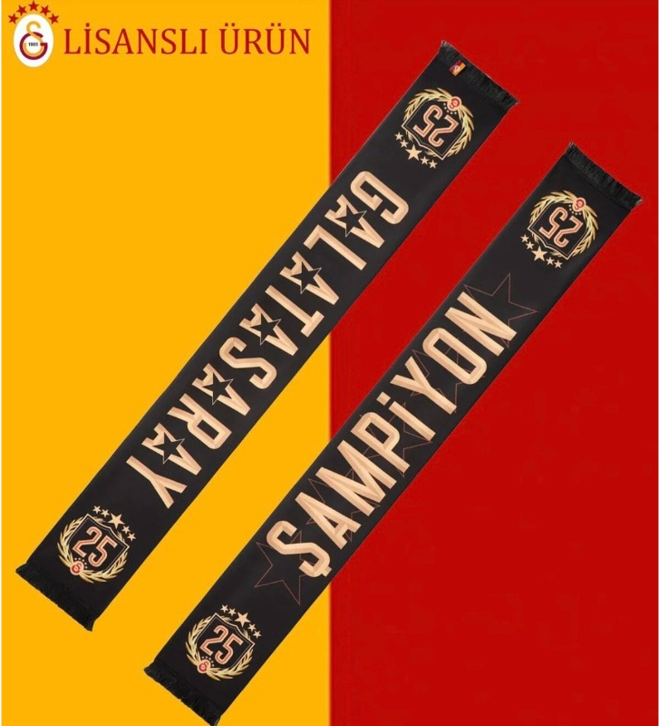 Gs Store Galatasaray 25. Şampiyonluk Şal Atkı U251370