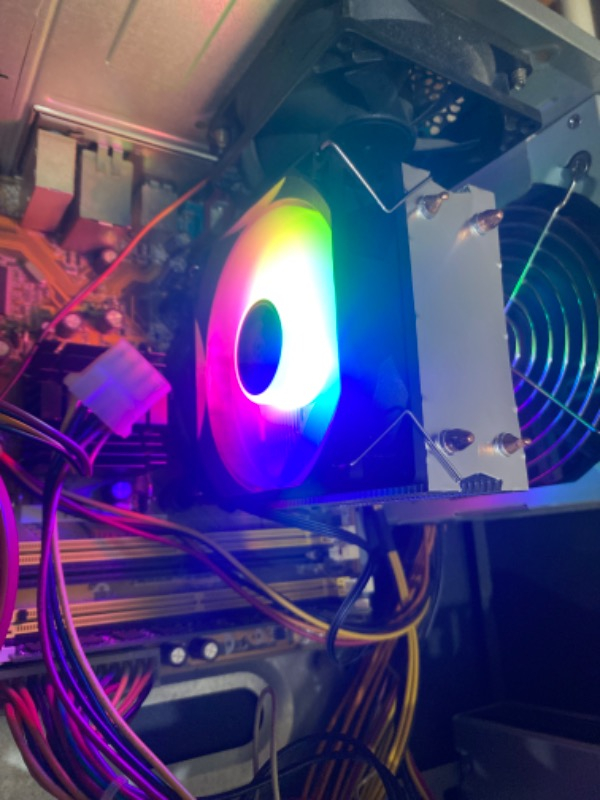 Snowman M200 2 Bakır Borulu Cpu Soğutucu Fan Rainbow