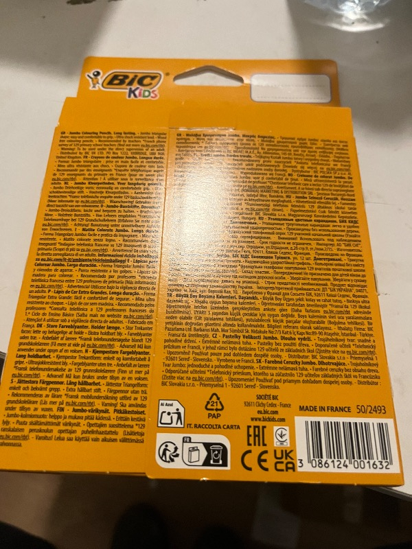 Bic Evolution Üçgen jumbo Boya Kalemi 12 Renk 1632