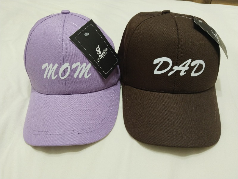 SF Collection Mom & Dad Baskılı Basic 2’li Çift Kombin Şapka