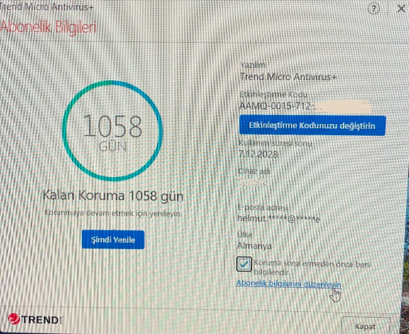 Trend Micro Internet Security 2025 - 1 Cihaz 3 Yıl Abonelik Kodu