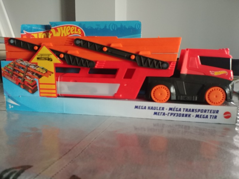 Hot Wheels Mega Mega Tır Turuncu, 50 Araç Kapasiteli, Rampalı Ghr48