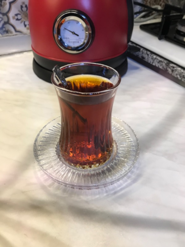 Paşabahçe Elysia Çay Bardağı ve Riva Çay Tabağı Seti 12 Parça