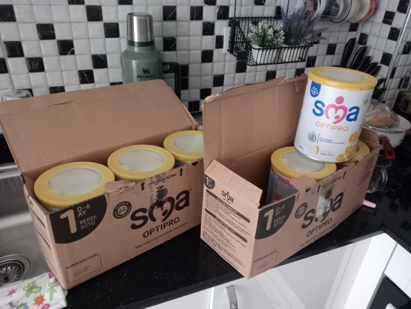 SMA Optipro Probiyotikli 1 0-6 Ay Bebek Sütü 800 gr x 3 Adet