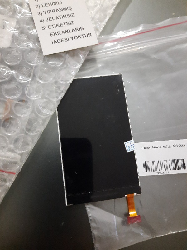 Nokta Teknik Nokia Asha 305, 306, 308, 309 Ekran LCD Panel Orj