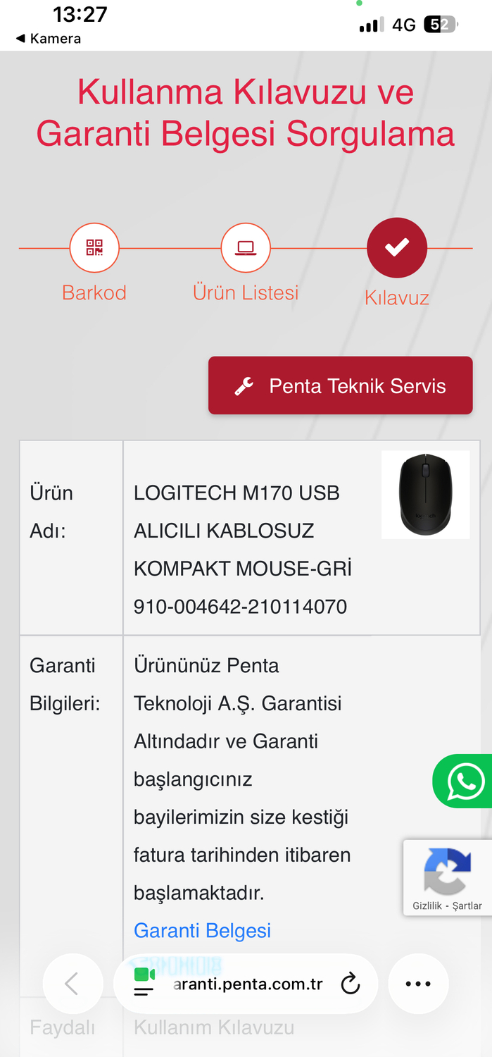 Logitech M170 USB Alıcılı Kablosuz Kompakt Mouse - Gri