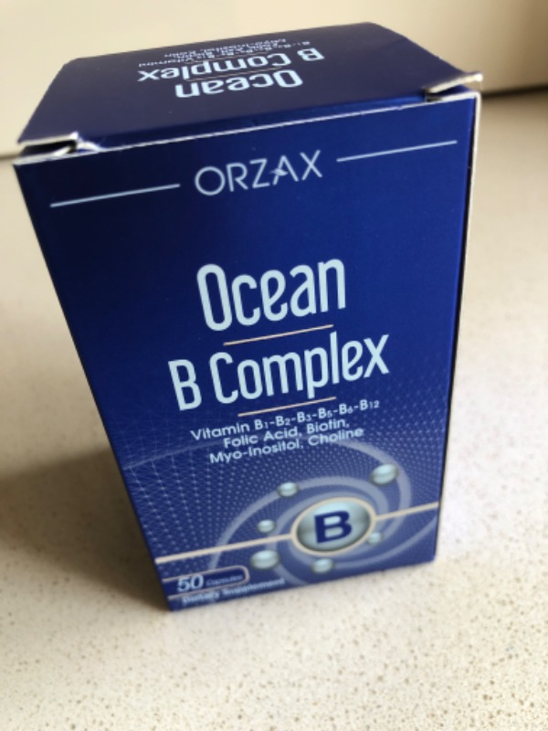 Orzax Ocean B Complex 50 Kapsül Takviye Edici Gıda