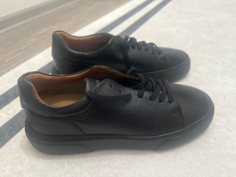 Lufian Tommy Erkek Deri Sneaker Ayakkabı Siyah