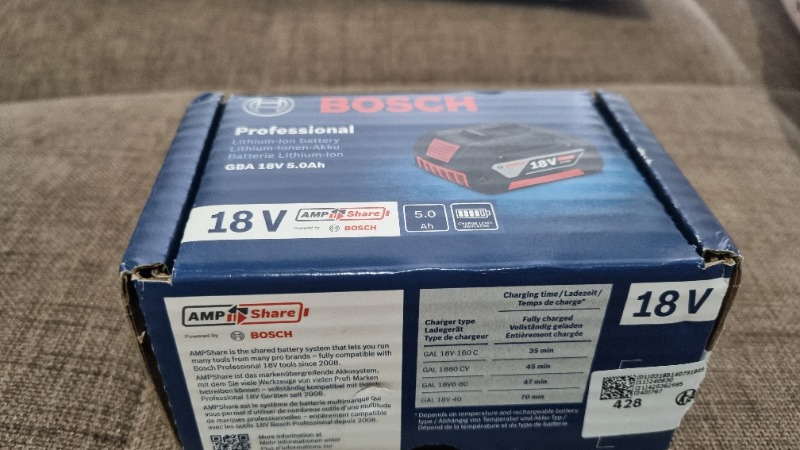 Bosch GBA 18V Professional 5.0Ah Akü - 1600A002U5