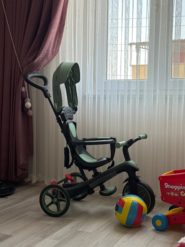 Globber Explorer 4in1 Trike Bisiklet - Zeytin Yeşili