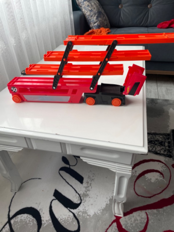 Hot Wheels Mega Mega Tır Turuncu, 50 Araç Kapasiteli, Rampalı GHR48