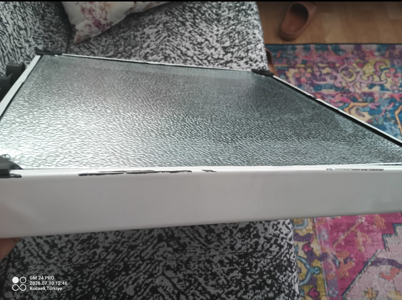 Uğur Katmer Sanayi Beyaz  Emaye Set Üstü 4 Gözlü Ocak Doğalgazlı
