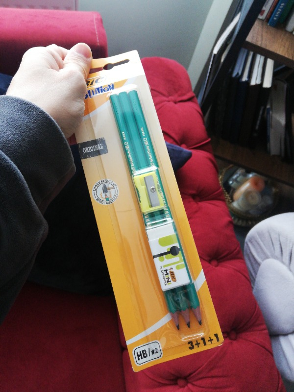 Bic Evolution 650 HB Kurşun Kalem Seti 3'lü + Silgi + Kalemtıraş