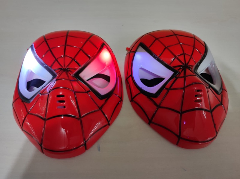 Boncuk Avm Işıklı Örümcek Adam Maskesi Spiderman Maskesi