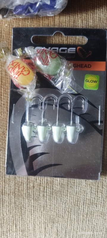 Savage Gear Lrf Micro Sandeel Jighead Glow Zoka (4'lü Paket)
