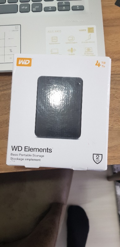 WD Elements 4TB 2.5" USB 3.0 Taşınabilir Disk WDBU6Y0040BBK-WESN