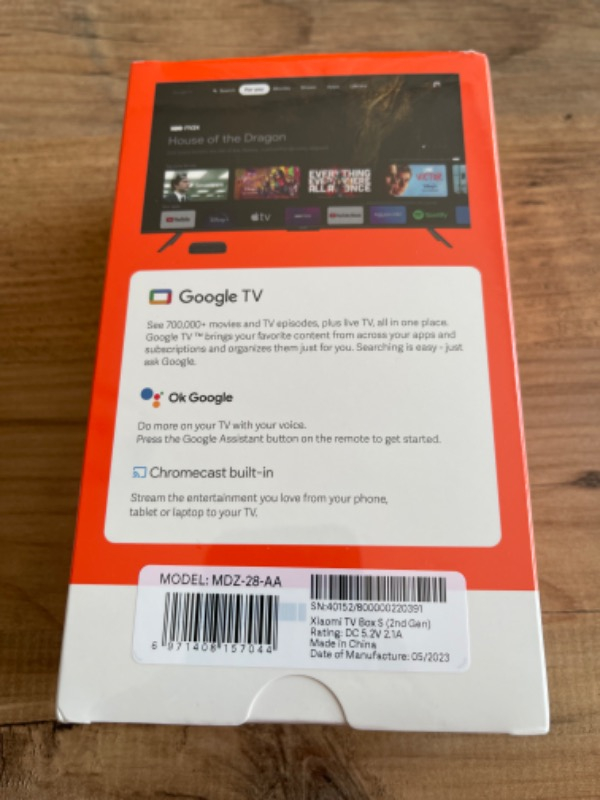 Xiaomi Mi Box S 4K Android Tv Box (2nd Gen)