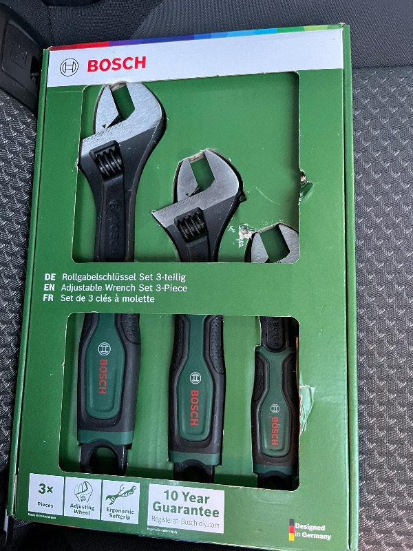 Bosch 3 Parça Ingiliz Anahtarı Seti 6" - 8" - 10"