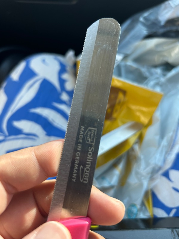 Solingen Micro Tırtıklı Sebze Doğrama Bıçağı 6'lı Karışık Renkli Çelik Malzeme ile Ergonomik Tasarım