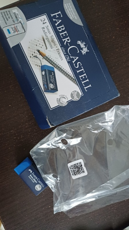 Faber-Castell Sınav Silgisi Dust-Free Mavi  24’lü Paket