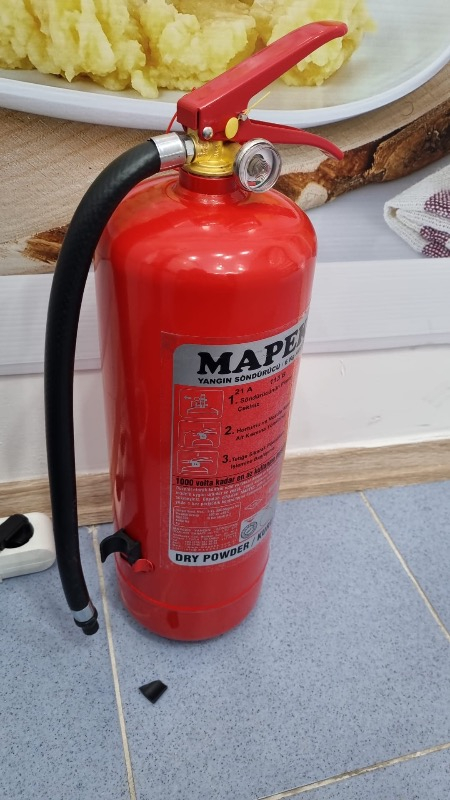 Mapeks Yangın Söndürücü - ''6 Kg".  Tsen 615 Abc  4 Yıl Garantili