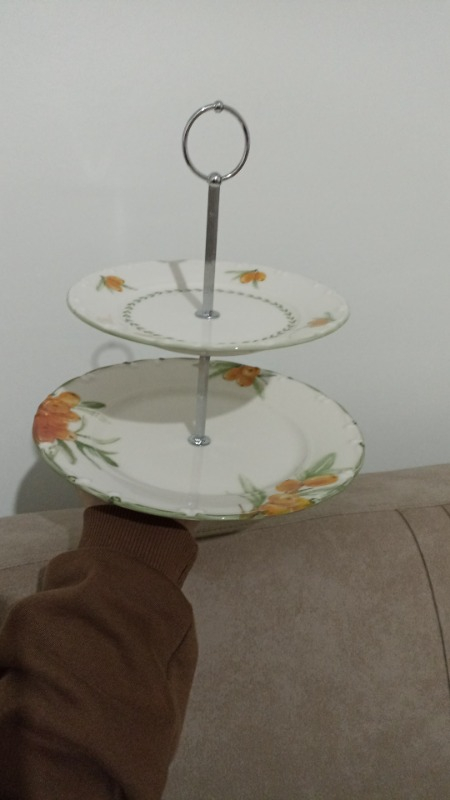 Madame Coco Iğde Desenli 2 Katlı Kek Standı
