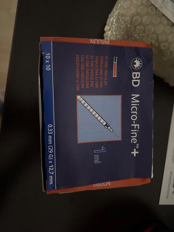 Bd Micro-Fine Insülin Enjektörü 1ml 1 Paket 100 Adet