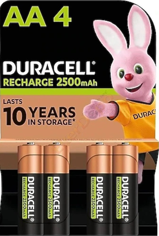 Duracell Şarj Edilebilir AA Kalem Pil 2500 Mah 4'Lü Paket