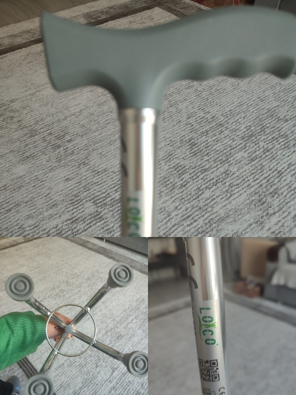 Loco PR-844 4 Ayaklı Baston / Quadripod Cane