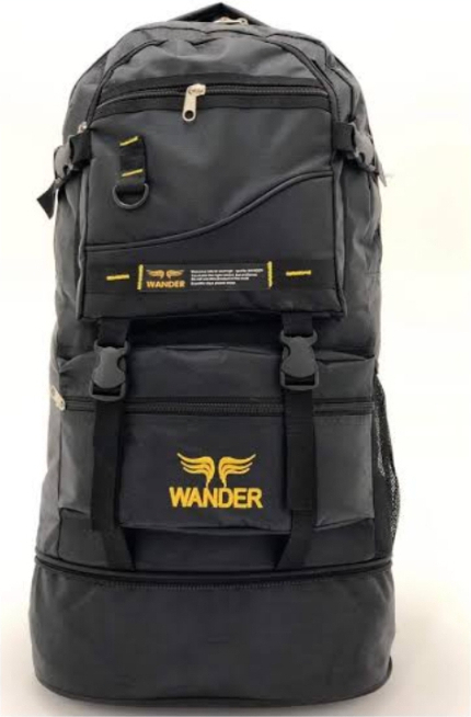 Wander Körüklü Dağcı Outdoor Siyah Sırt Çantası